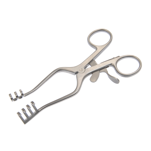 Dukal Aspen Weitlaner Retractor – Blunt 3 x 4 Prong, 5-1/2 in Length, Reusable, Latex-Free