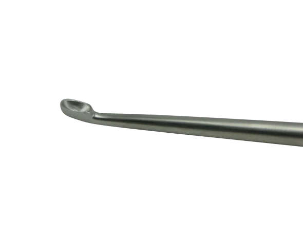 Dukal Aspen Spinal Curette Straight #0 – 8 in Length, Reusable, Latex-Free, Neurological Surgery