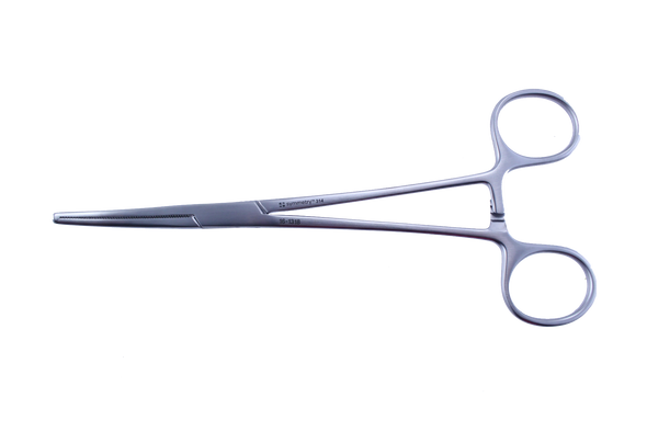 Dukal Aspen Rochester-Ochsner Curved Forceps – 1x2 Teeth, 7 1/4 in Length, Reusable, Latex-Free
