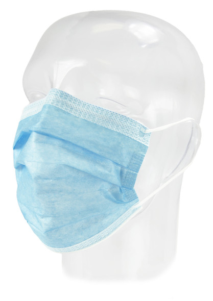 Dukal Aspen FluidGard 160 Anti-Fog Procedure Mask – ASTM Level 3, Anti-Fog Foam, Latex-Free, Blue