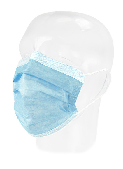 Dukal Aspen FluidGard 160 Procedure Mask – ASTM F2100 Level 3, Blue, Single-Use, Latex-Free, Non-Sterile