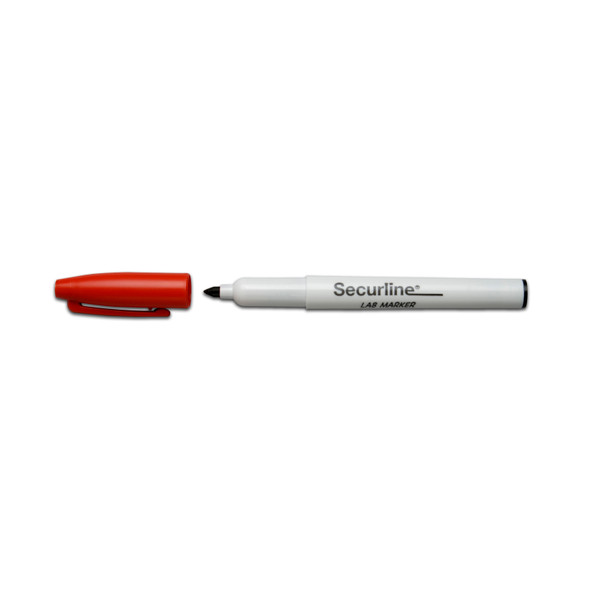 Dukal Aspen Lab Marker – Fine Tip, Red, Non-Sterile, Single-Use, Latex-Free, Standard Size