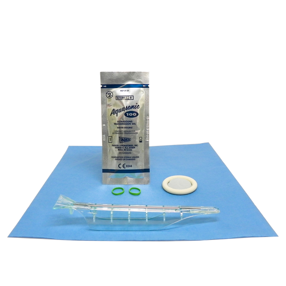 Dukal Aspen Endocavity Needle Guide Procedure Kit – 3.5 cm x 20 cm Latex Cover, Single-Use, Sterile, 2.5°