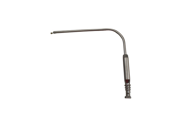 Dukal Aspen Suction Tube Frazier Angled 11 Fr 4 1/2 in – Reusable, Latex-Free, General Surgery