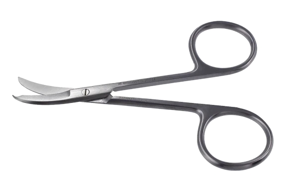 Dukal Shortbent Stitch Scissors – Reusable Surgical Instrument, Latex-Free, Designed for General Surgery