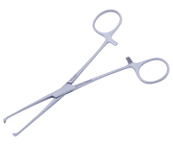 Dukal Aspen Allis Tissue Forceps – 4x5 Teeth, 6 in Length, Reusable, Latex-Free Construction