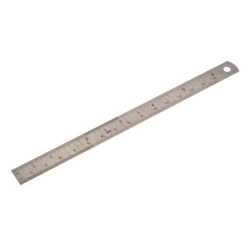Dukal Ruler, Stainless Steel, 6 in – Reusable, Latex-Free, Designed for General Surgery, Precision Markings