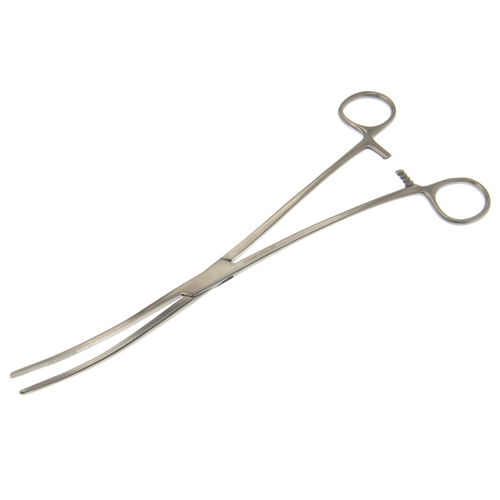 Dukal Aspen Bozeman Dressing Forceps – S-Shape, 10 4/9 in Length, Reusable Surgical Instrument