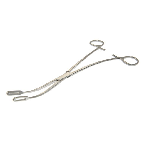 Dukal Aspen Fletcher Sponge Forceps – S-Shape, 9 1/2 in Length, Reusable, Latex-Free Surgical Instrument