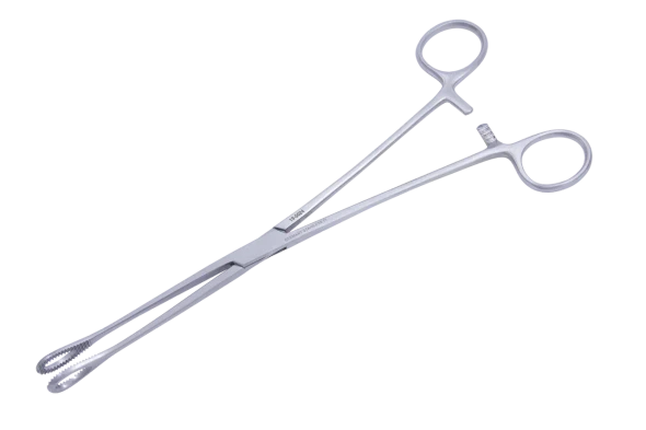 Dukal Aspen Foerster Straight Serrated Forceps – 9 3/4 in Length, Reusable, Latex-Free, General Surgery
