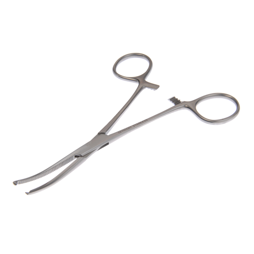 Dukal Aspen Kocher Baby Curved Forceps – Delicate 1x2 Teeth, 5 1/2 in Length, Reusable, Latex-Free