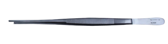 Dukal Tissue Forceps – 1x2 Teeth, 8 in Length, Reusable, Latex-Free, Stainless Steel Construction