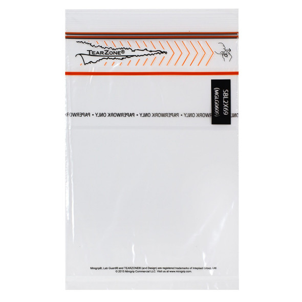 Medgen Lab Utility Zip Closure Specimen Bags – 6×9 in, Double Zip, Clear, No Biohazard Print