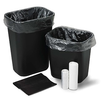 Medgen Institutional Trash Can Liners – HDPE Film, Star Seal, Coreless Interleaved Rolls, 33 X 40 in, 33 Gal