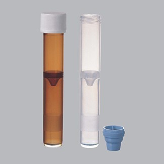 Medgen False-Bottom Vials – O-Ring Screw Cap, White Polypropylene, Non-Sterile, 6000/Case, 4 Bags of 1500
