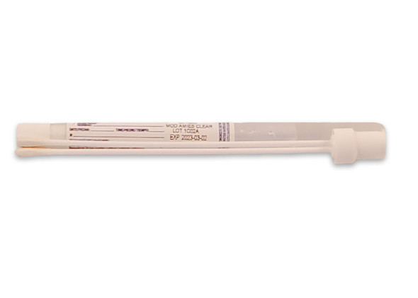 Medgen Amies Starswab II Amies Clear Double Rayon Swab – Sterile, White PP, 500/case, 10 Bags of 50