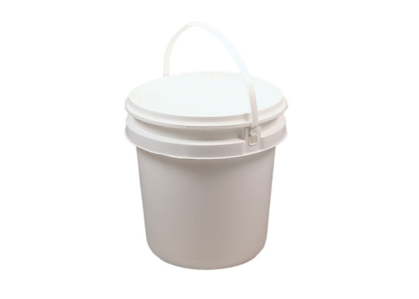 Medgen Histology Container – Opaque White, 8L/270oz Capacity, Handle, Container and Lid with Unaffixed Label
