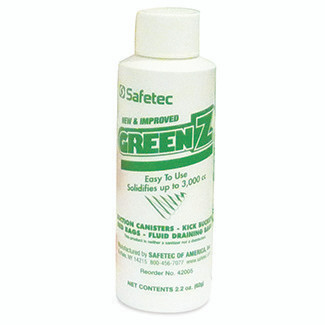 Medgen Green Solidifier – Solidifies up to 2,000cc, 2 oz Size, 75/Case, Biodegradable, Made in USA