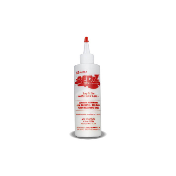 Medgen Red Z Solidifier – Needle Nose Spout, 5 oz Size, 24/Case Packaging, Made in USA, For Biohazardous Waste