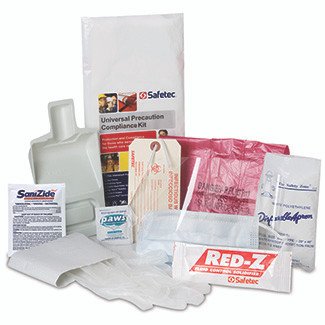 Medgen Spill Universal Precaution Biohazard Spill Clean Up Kit – Includes Gown, Gloves, Face Mask, Scoop &