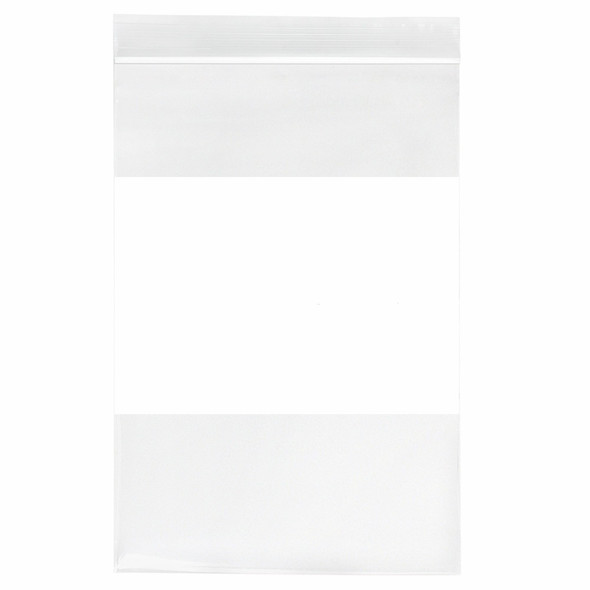 Medgen Reloc – Zippit Zip Closure Bags – 9 X 12 in, Clear, Writable White Block, , – 100/pack