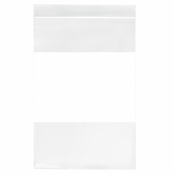 Medgen Reloc – Zippit Zip Closure Bags – 4mil Writable White Block, 5 X 8 in, Clear, , – 100/pack