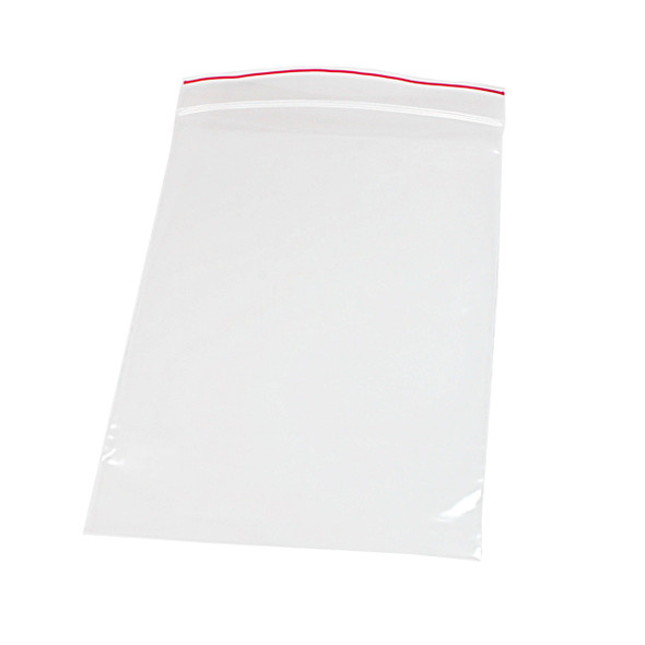 Medgen Minigrip Red Line Zip Closure Bags – 4mil Plain No Print, Double Zipper, 8 x 10 in, 1000/case