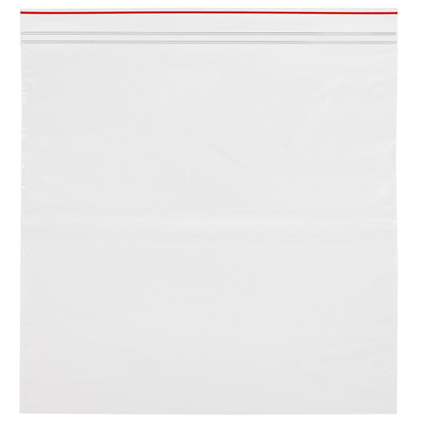 Medgen Minigrip Red Line Zip Closure Bags – Double Zipper, 2 Mil Thickness, 12 x 12 in, Clear, 1000/case