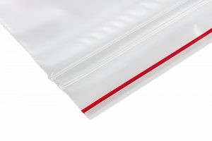 Medgen Minigrip Red Line Zip Closure Bags – 9 x 12 in, Double Zipper, 2 Mil Thickness, Clear, 1000/case