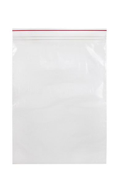 Medgen Minigrip Red Line Zip Closure Bags – 8 x 12 in, Double Zipper, 2 Mil Thickness, Clear, 1000/case