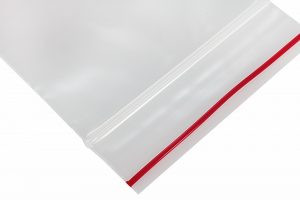 Medgen Minigrip Red Line Zip Closure Bags – 8 x 12 in, Double Zipper, 2 Mil Thickness, Clear, 1000/case