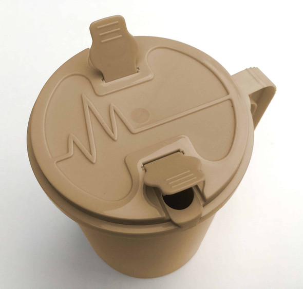 Medgen Insulated Mug – Ivory Color, 40 per Case, Replacement Lids, Durable Construction, Ideal for Healthcare