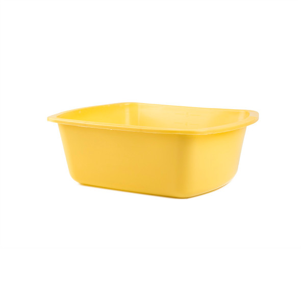 Medgen Wash Rectangular Wash Basin – 6 qt (5.7 L) Capacity, 12.6 x 10 x 4.2 in, Gold, 50/Case
