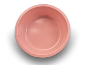 Medgen Wash Round Wash Basin – 5 Qt Capacity, 12 x 3.9 in, Dusty Rose, 50 per Case, Durable Plastic