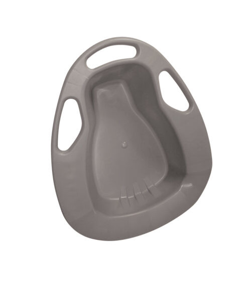 Medgen Bedpans Stackable Commode with Handles – 2 qt (1.9 L) Capacity, 300 lb Weight Limit, 15 x 11.4 x 4.6 x