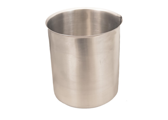 Medgen Stainless Steel Beaker/Griffins/Oil Cup – 4000 mL Capacity, 6 1/8 x 8 1/8 in Dimensions