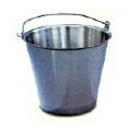 Medgen Buckets Stainless Steel Utility Pail – 14.75 qt Capacity, 12 x 9.5 x 10.125 in Dimensions