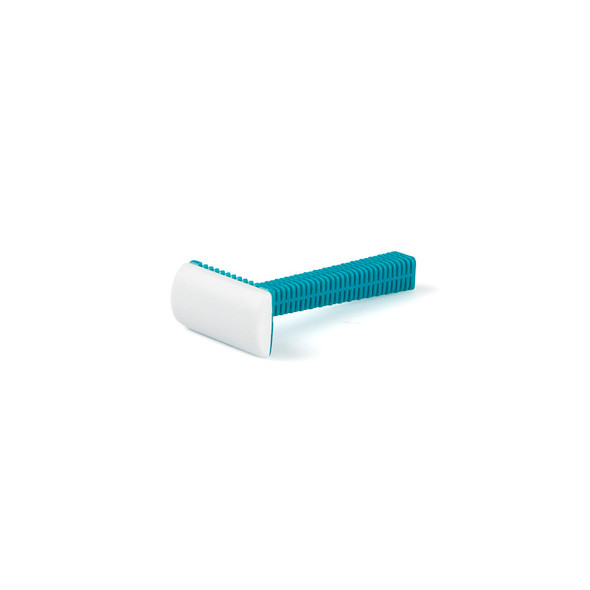 Medgen Shave Prep Razors – Unweighted Stainless Steel Blade, Turquoise, Case of 100, Cleansing and Irrigation