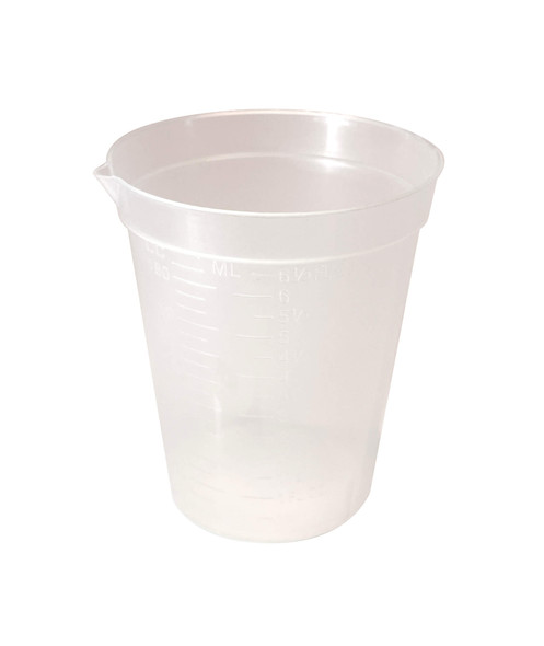 Medgen Spouted Collection Container – Translucent, No Lid, 6.5 oz (180 mL) Capacity, 500/Case