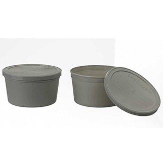 Medgen Medegen Laboratory/Stool Specimen Container – 8 oz Capacity, Gray, Span Lid, 250/Case Packaging