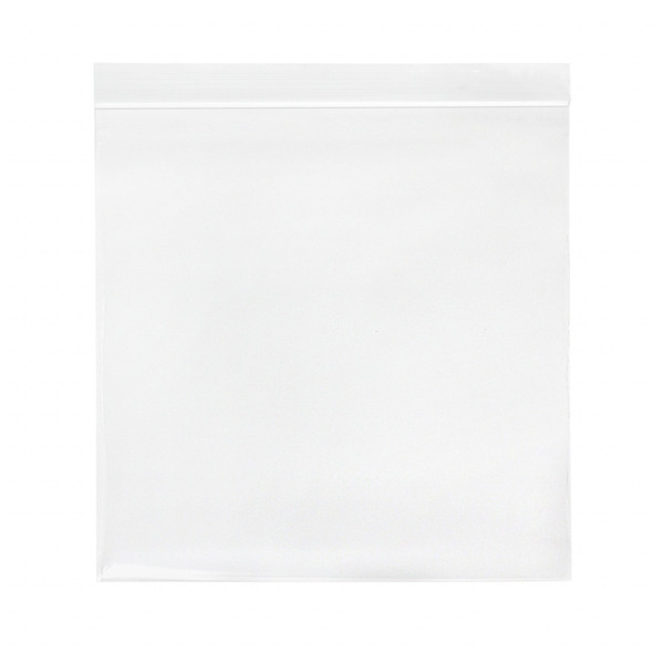 Medgen Reloc-Zippit Zip Closure Bags – 8 x 8 in, Clear, 2 Mil, Biodegradable, Writable White Block, 100/pack