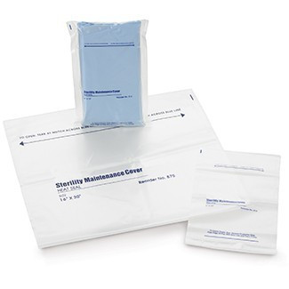 Medgen Sterility Maintenance Covers – LLDPE Film, Self-Seal Adhesive Strip, 24×30 in, 2.25mil, 250/cs