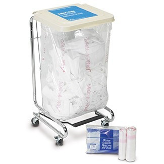 Medgen Water Soluble Laundry Bag Coreless Rolls – 19×22 in – 1.0mil Gauge – 7 – 10 Gal Capacity – 25/roll