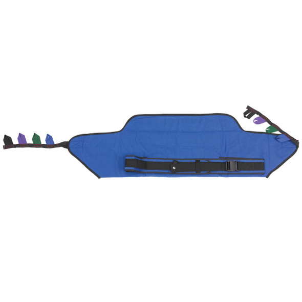 Drive Stand-Up Sling in blue with color-coded attachment loops and waist belt