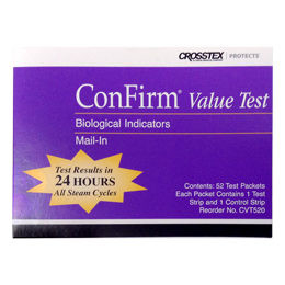 Crosstex ConFirm Value Test Service Mail-in Sterilizer Indicators Monitoring Service