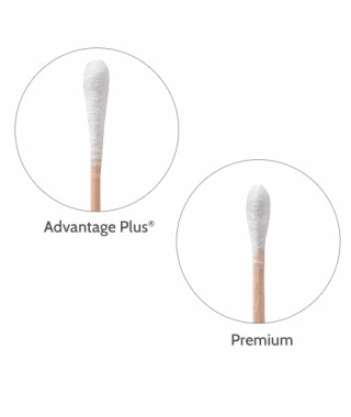 Crosstex Cotton Tipped Applicators – Advantage Plus, 2 Length Options, 1000 per box, 100% Cotton Tip