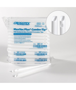 Crosstex HVE Tips – High Volume Evacuator, No Natural Rubber Latex, High Density Polyethylene