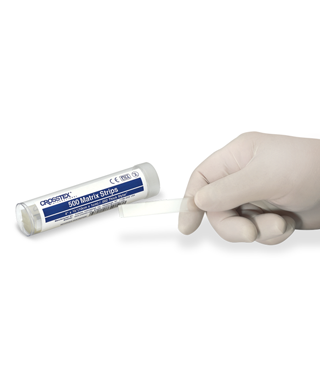 Crosstex Matrix Strips – No Natural Rubber Latex, 2 Size Options, 500 Strips/Tube, 4 in and 0.002 in Sizes