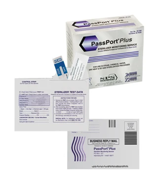 Crosstex PassPort Plus Sterilizer Monitoring Service – Steam, EtO and Chemical Vapor Use, 2 Test Count Options