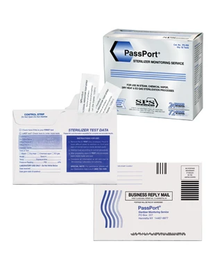 Crosstex PassPort Sterilizer Monitoring Service – Steam, EtO and Chemical Vapor Use, 2 Test Count Options